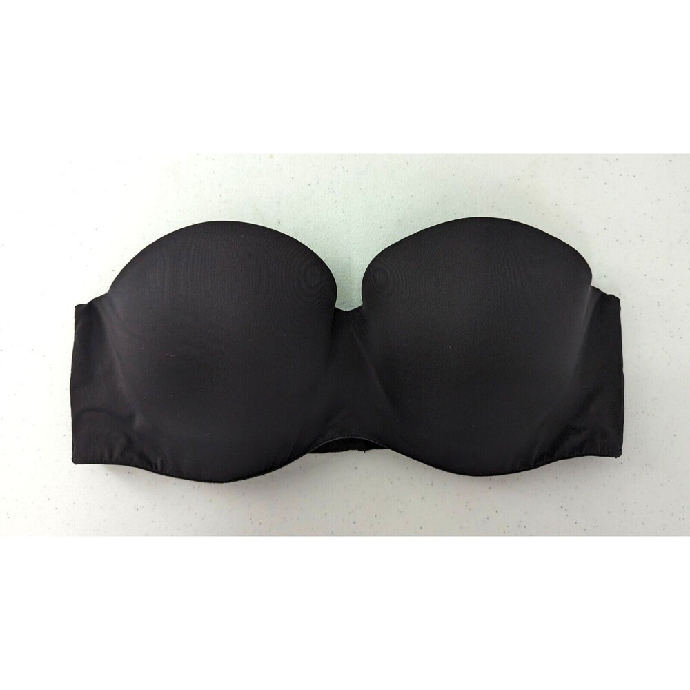 Dobreva Bra Women's 36C Black Lined Strapless No Straps